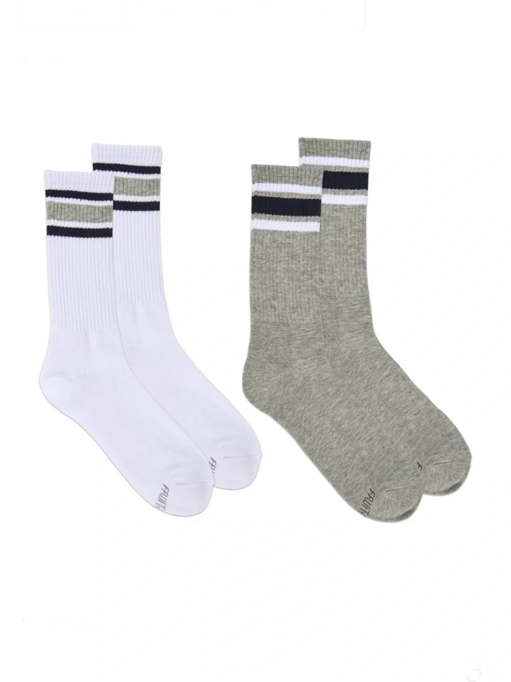 Men’s Fruit Of The Loom Americana Crew Socks 3, 2-Packs Size 6-12